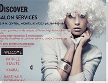 Tablet Screenshot of discoversalonservices.com